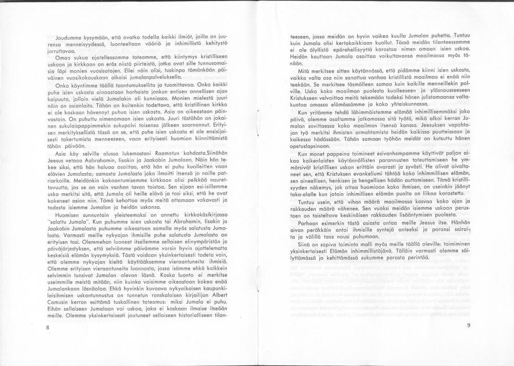 Sukuviesti 32, sivut 8 ja 9