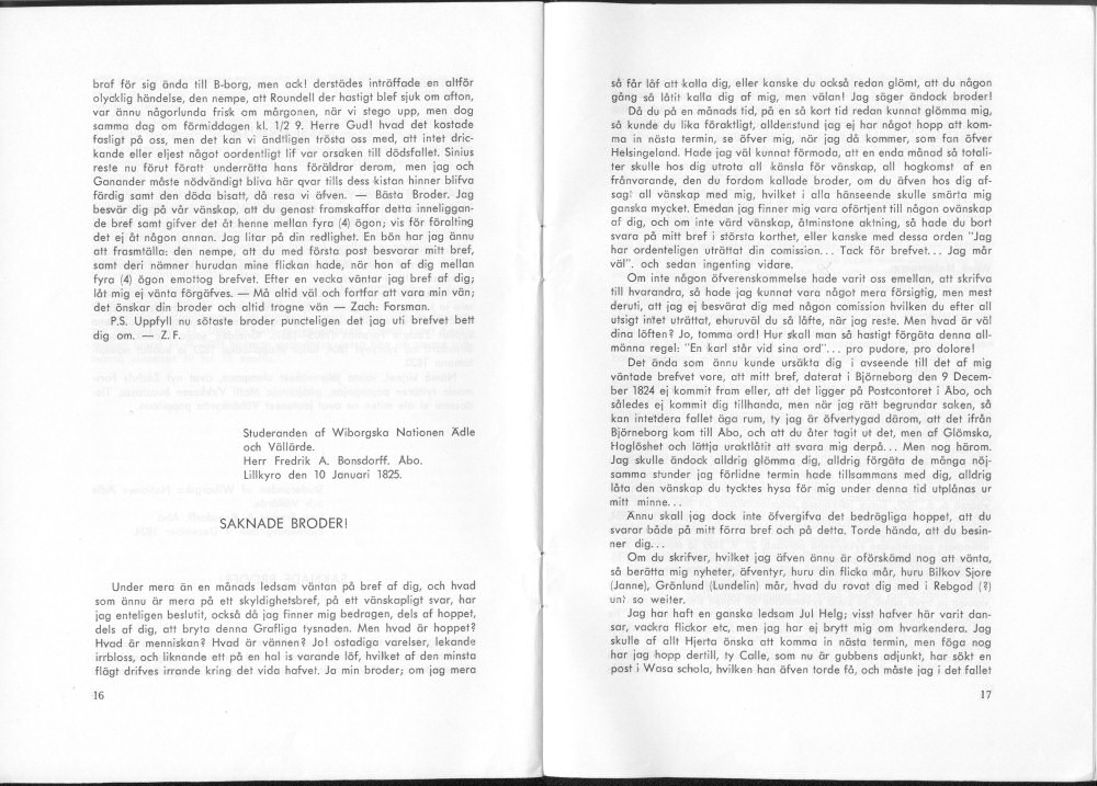 Sukuviesti 33, sivut 16 ja 17