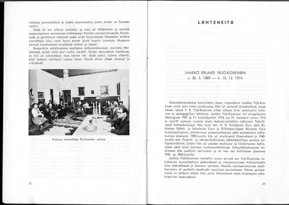 Sukuviesti 36, sivut 22 ja 23