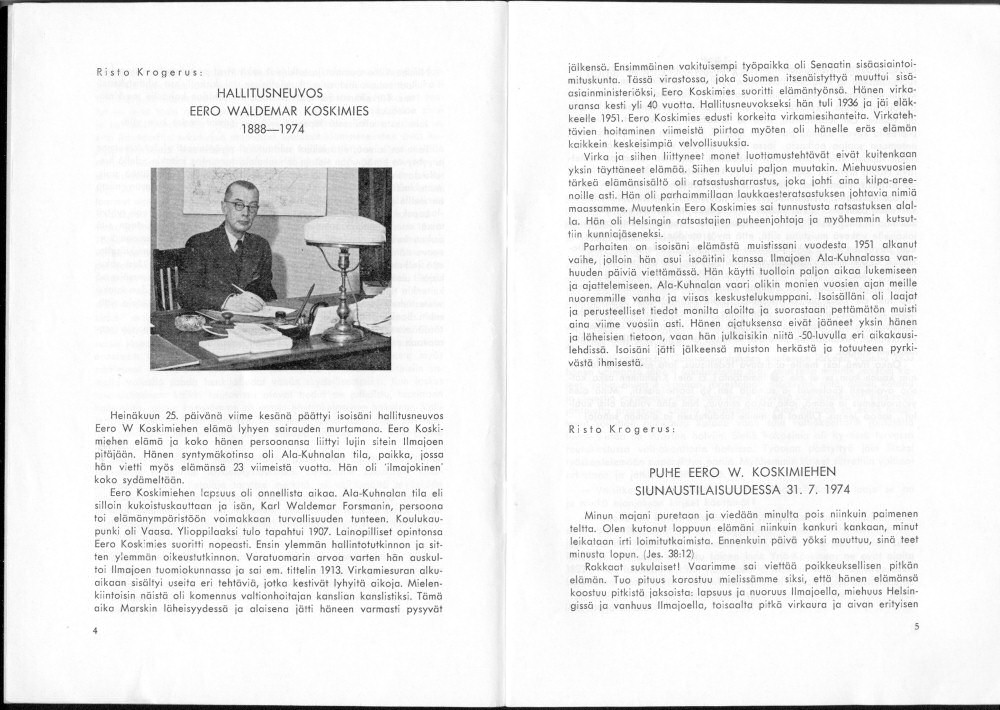 Sukuviesti 36, sivut 4 ja 5