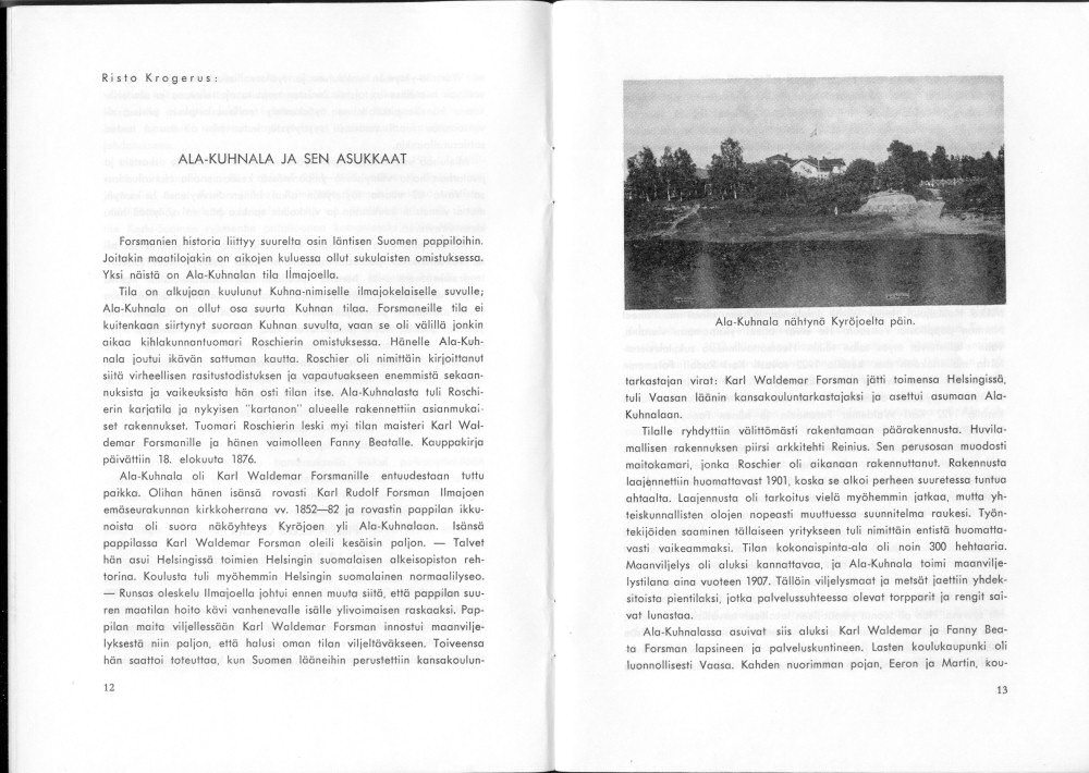 Sukuviesti 37, sivut 12 ja 13