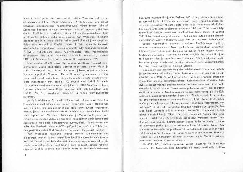 Sukuviesti 37, sivut 14 ja 15