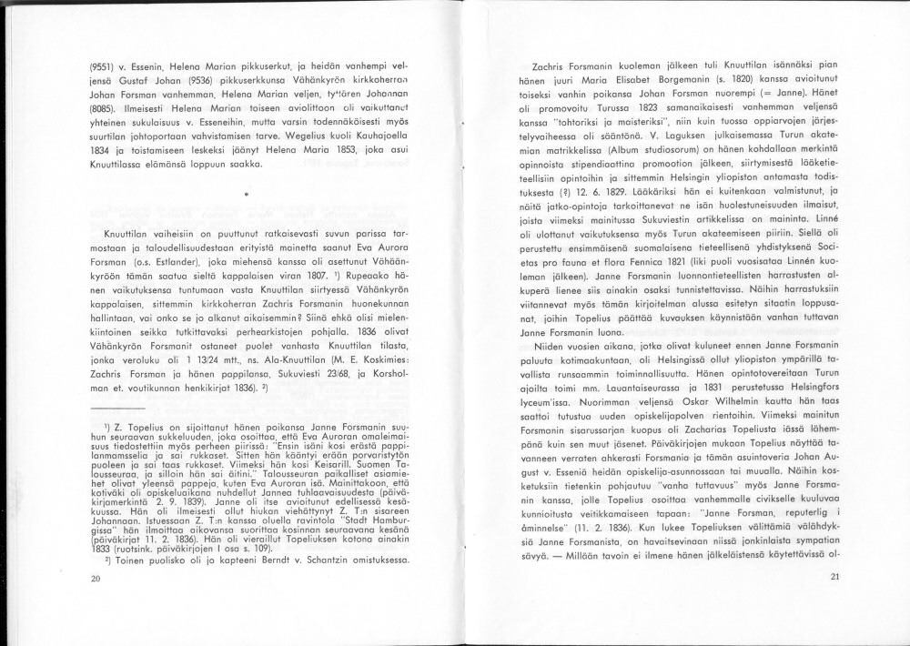 Sukuviesti 37, sivut 20 ja 21