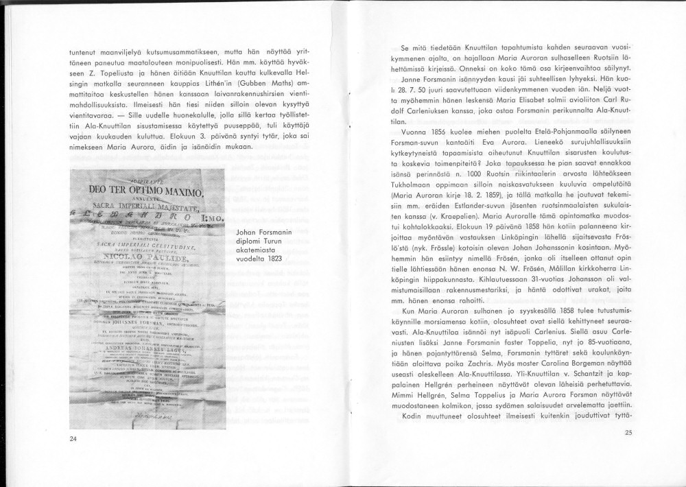 Sukuviesti 37, sivut 24 ja 25