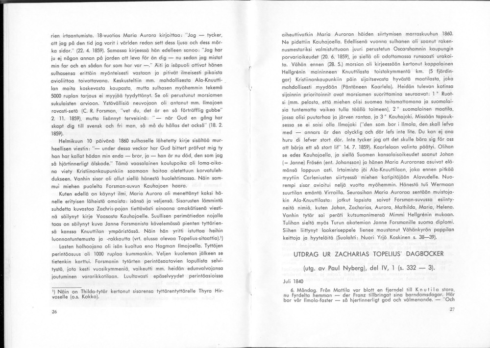 Sukuviesti 37, sivut 26 ja 27