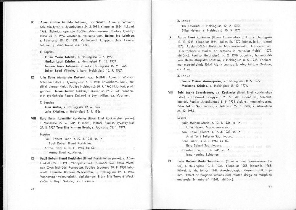 Sukuviesti 37, sivut 36 ja 37