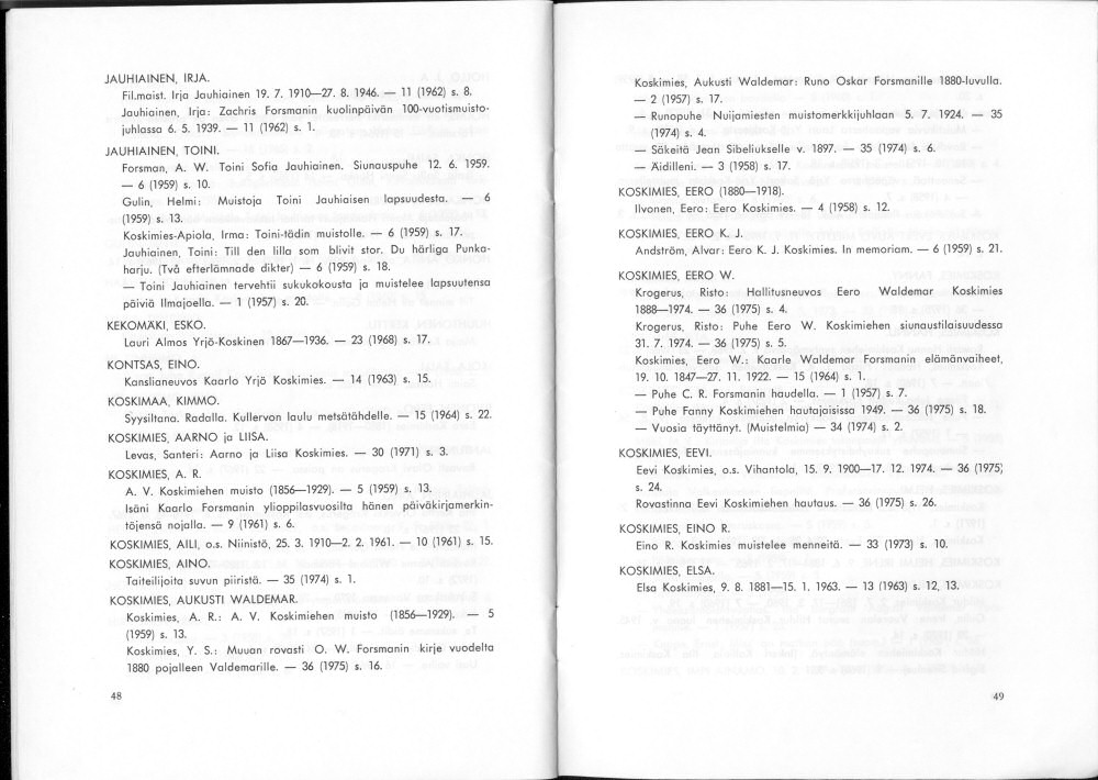 Sukuviesti 37, sivut 48 ja 49