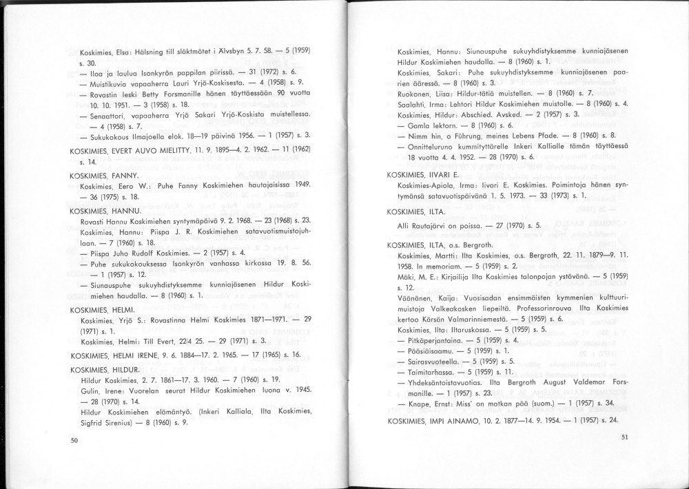 Sukuviesti 37, sivut 50 ja 51