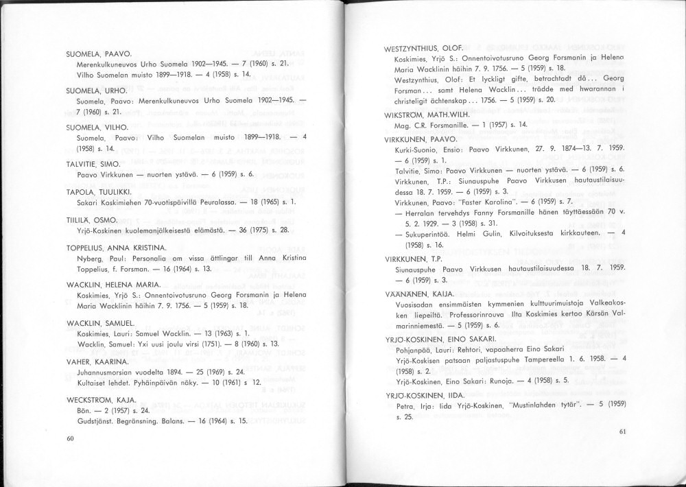 Sukuviesti 37, sivut 60 ja 61