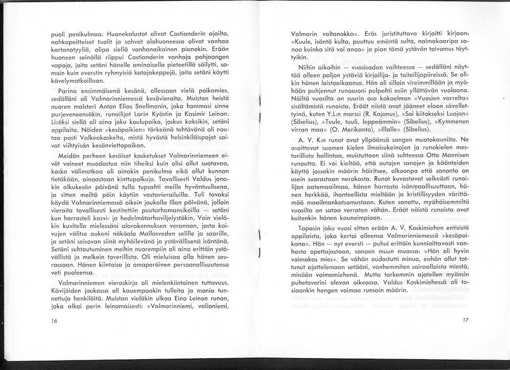 Sukuviesti 5, sivut 16 ja 17