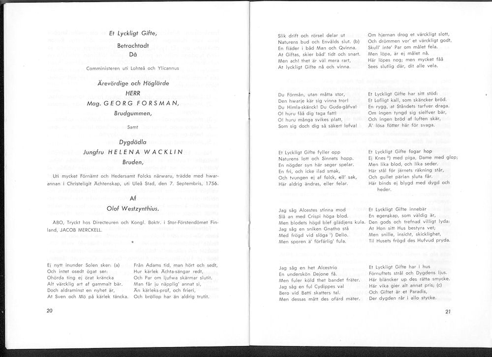 Sukuviesti 5, sivut 20 ja 21