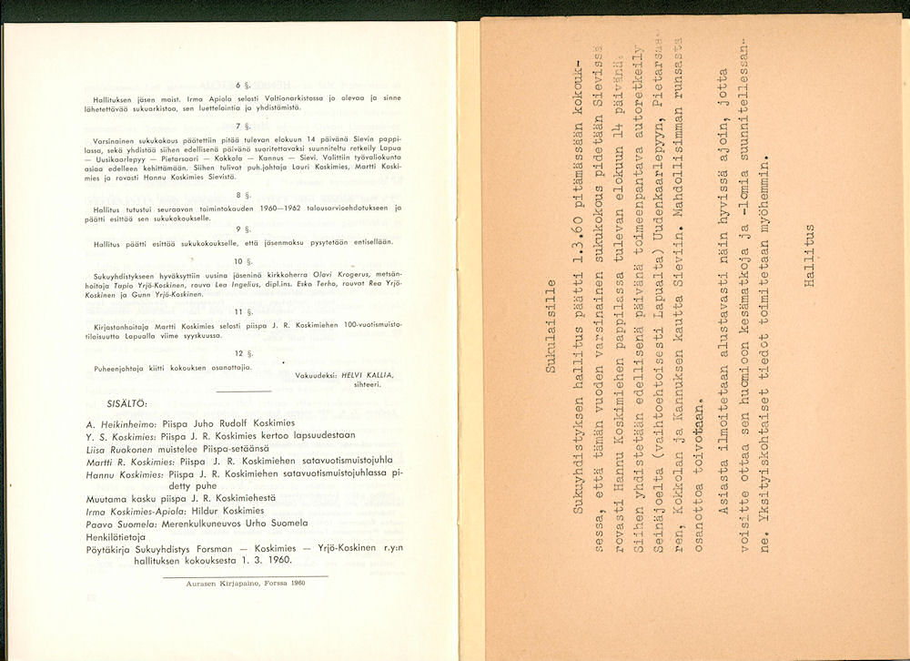 Sukuviesti 7, sivut 24 ja 25