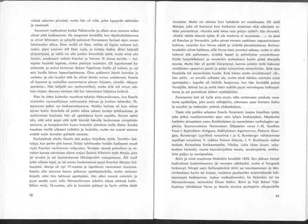Sukuviesti 8, sivut 18 ja 19
