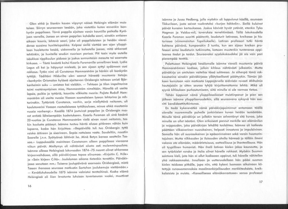 Sukuviesti 9, sivut 16 ja 17