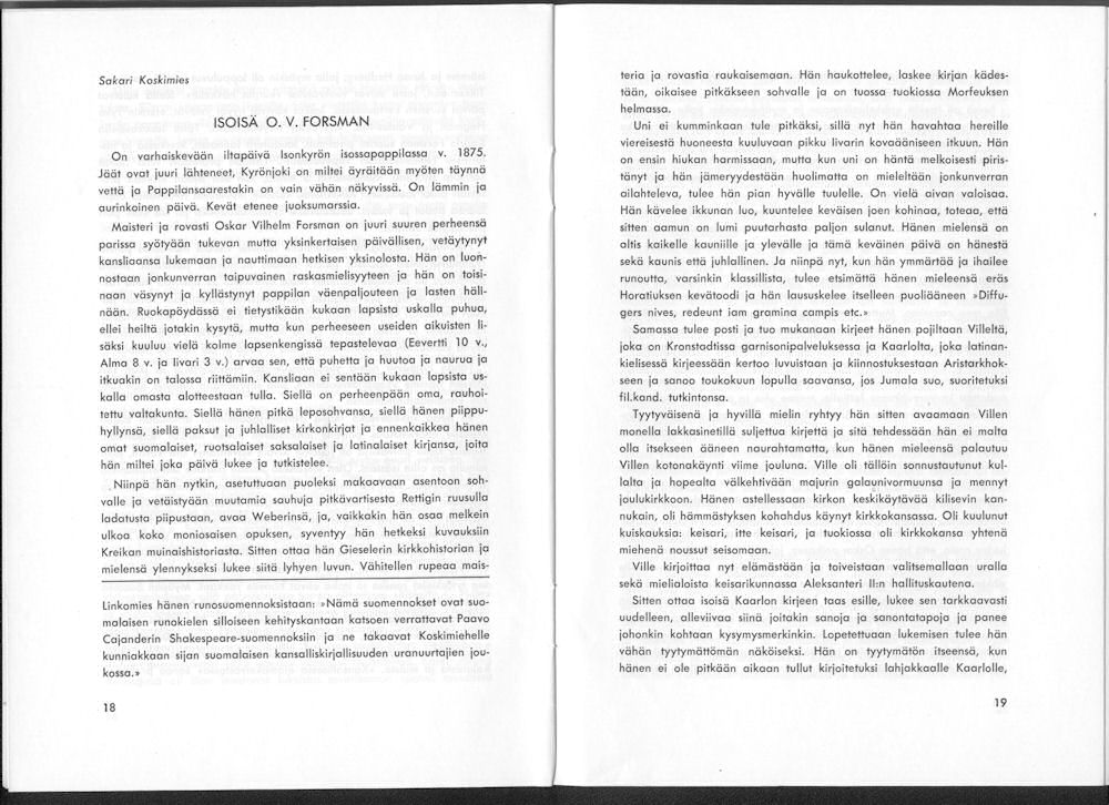 Sukuviesti 9, sivut 18 ja 19