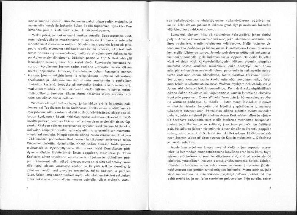 Sukuviesti 9, sivut 4 ja 5